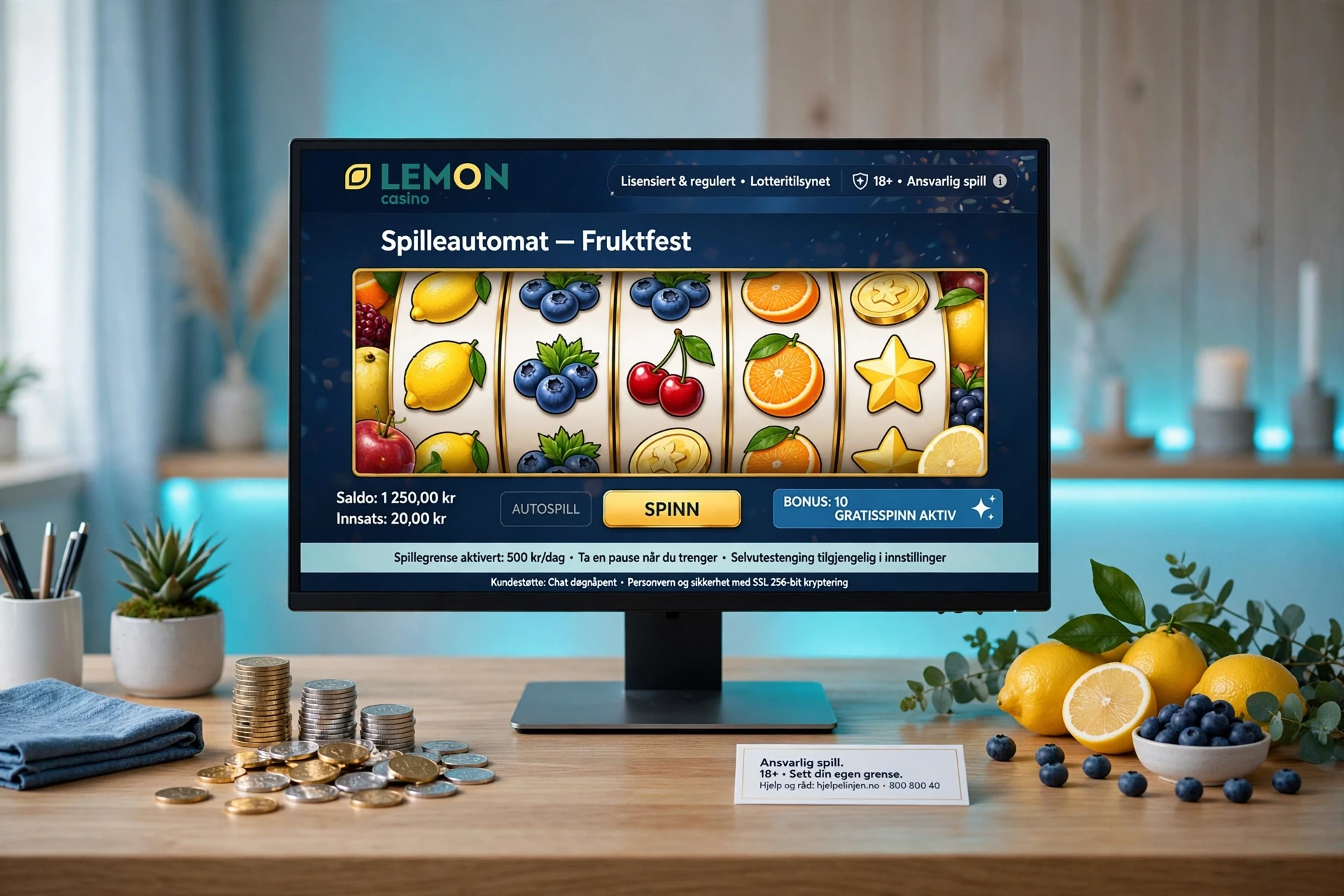 spilleautomater LEMON CASINO