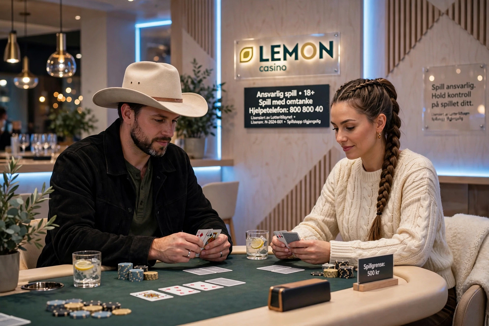 photo de deux joueurs de poker LEMON CASINO