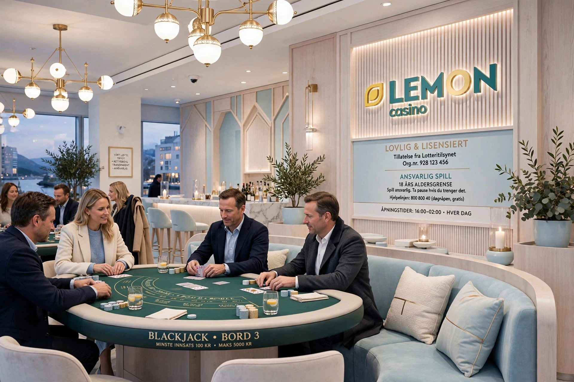 VIP-spillrom på Lemon Casino